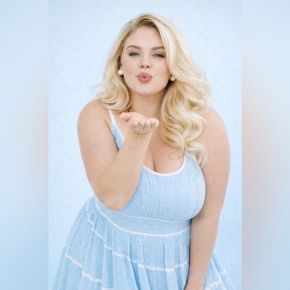 Torrid x Marilyn Monroe Iconic Blue & White Polkadot Pin Up Sundress, 1x, NWT! - Picture 4 of 16